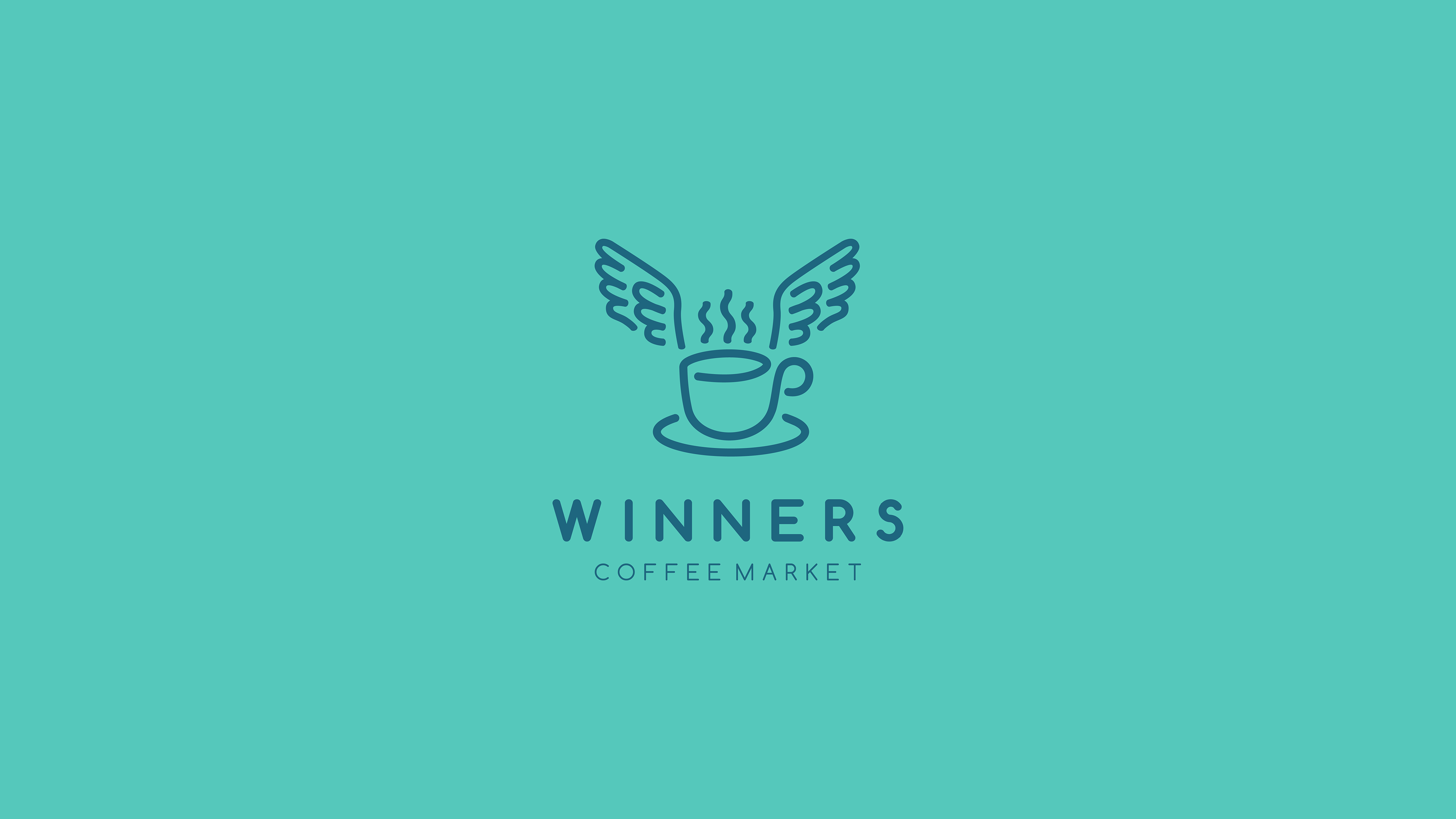 Winners Coffee by aoie studio, 2024. A coffee chain across multiple Russian cities with in-house food and pastry production, quality coffee, and high service standards.